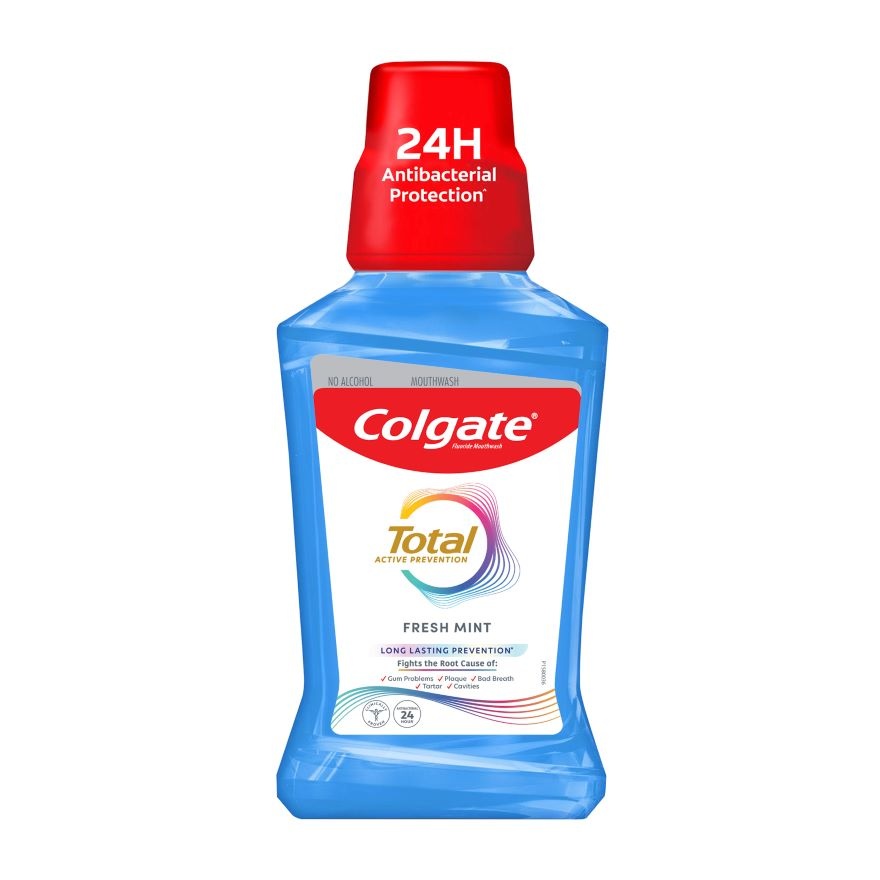 Colgate Total Active Prevention Mouthwash Fresh Mint 500ml image