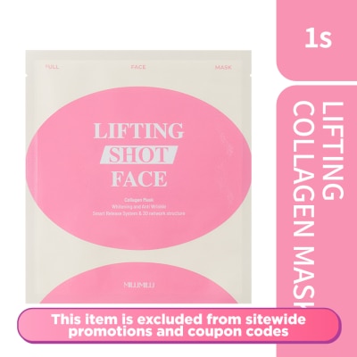 MILLIMILLI Full Face Collagen Mask Lifting shot 1s