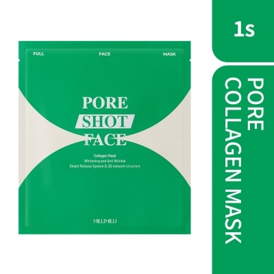 MILLIMILLI Full Face Collagen Mask Pore Shot 1s