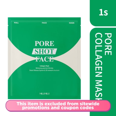 MILLIMILLI Full Face Collagen Mask Pore Shot 1s
