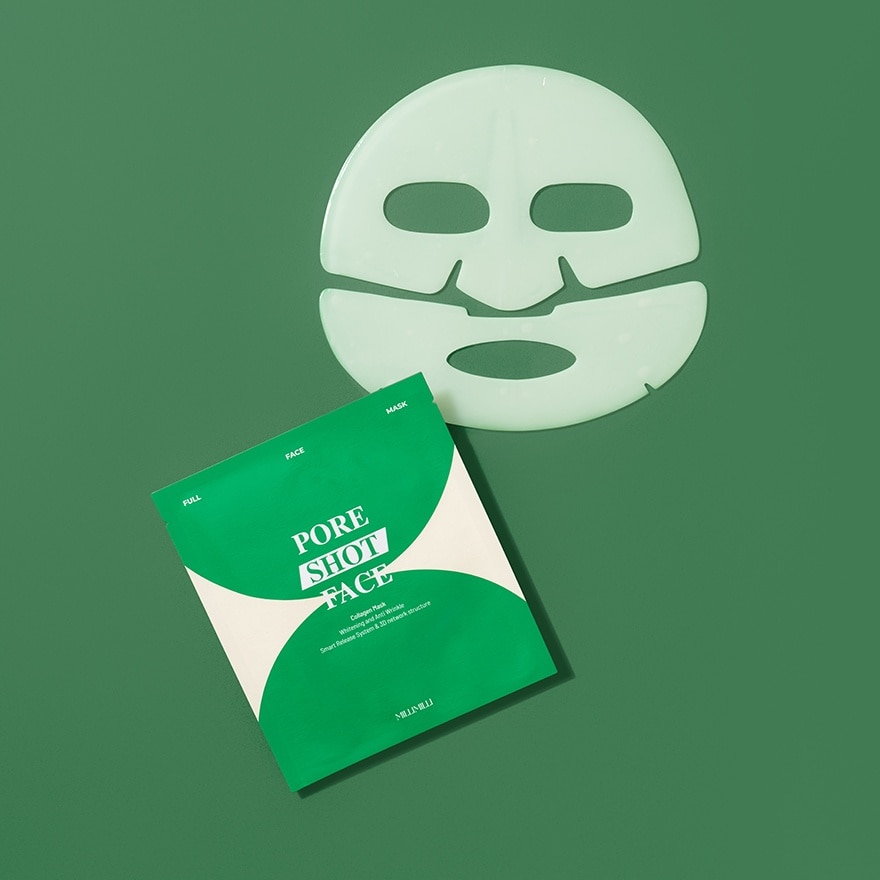 Full Face Collagen Mask Pore Shot 1s