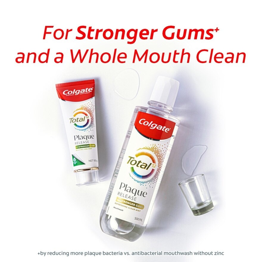Colgate Total Plaque Release Antibacterial Mouthwash Refreshing Clear Mint 500ml