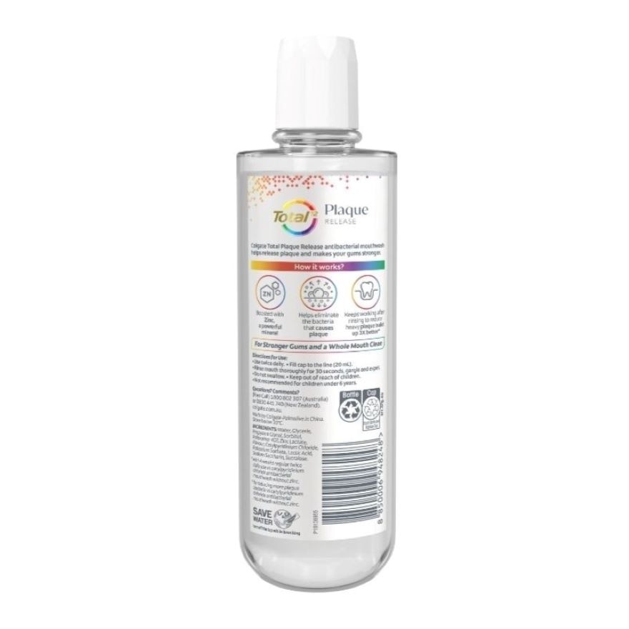 Mouthwash Total Plaque Release Clear Mint 500ml