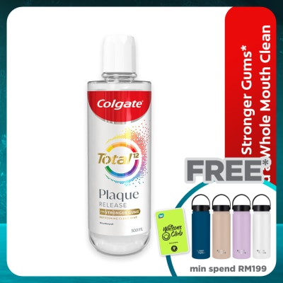 COLGATE Colgate Total Plaque Release Antibacterial Mouthwash Refreshing Clear Mint 500ml