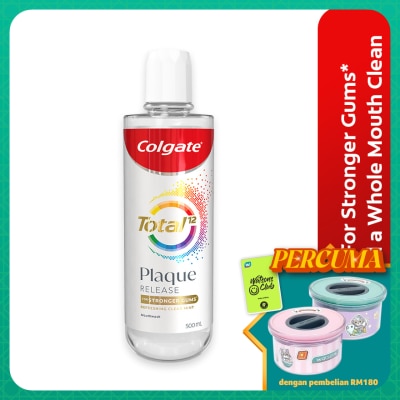 COLGATE Colgate Total Plaque Release Antibacterial Mouthwash Refreshing Clear Mint 500ml