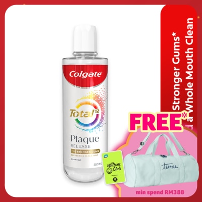 COLGATE Colgate Total Plaque Release Antibacterial Mouthwash Refreshing Clear Mint 500ml