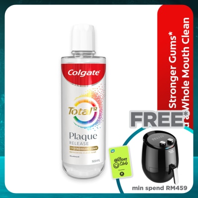 COLGATE Colgate Total Plaque Release Antibacterial Mouthwash Refreshing Clear Mint 500ml