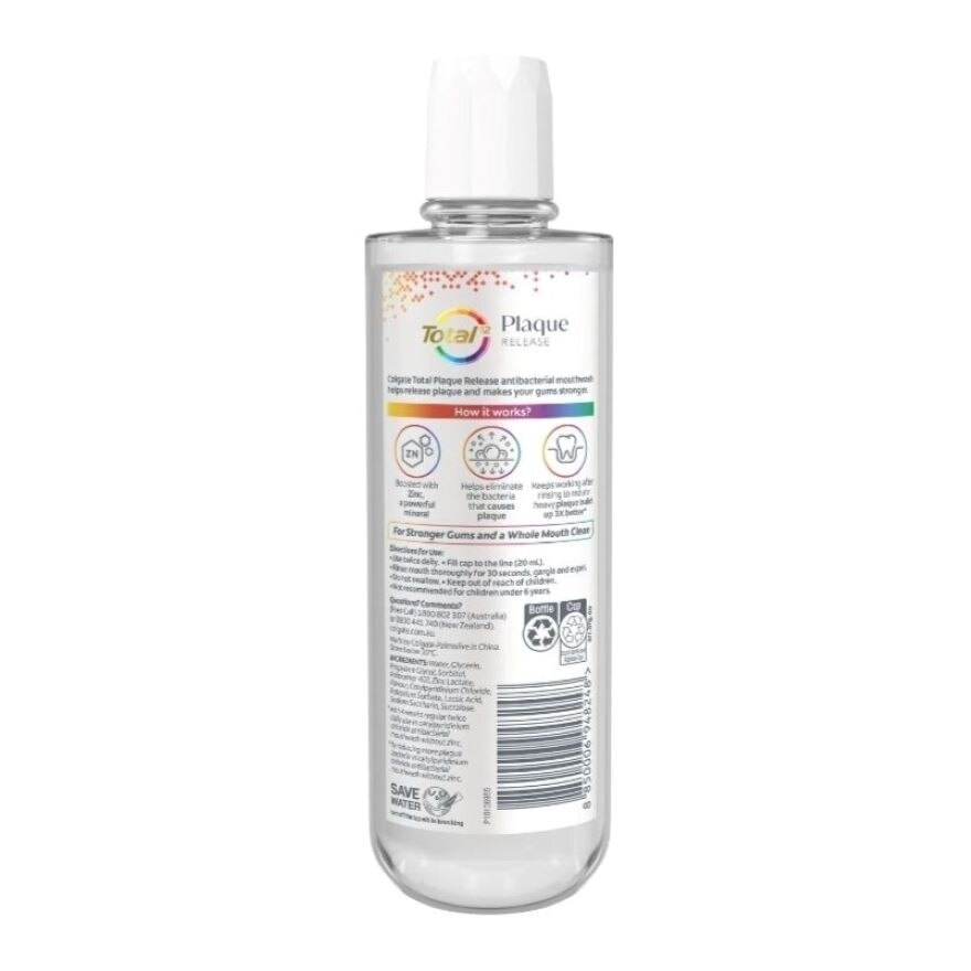 Mouthwash Total Plaque Release Clear Mint 500ml