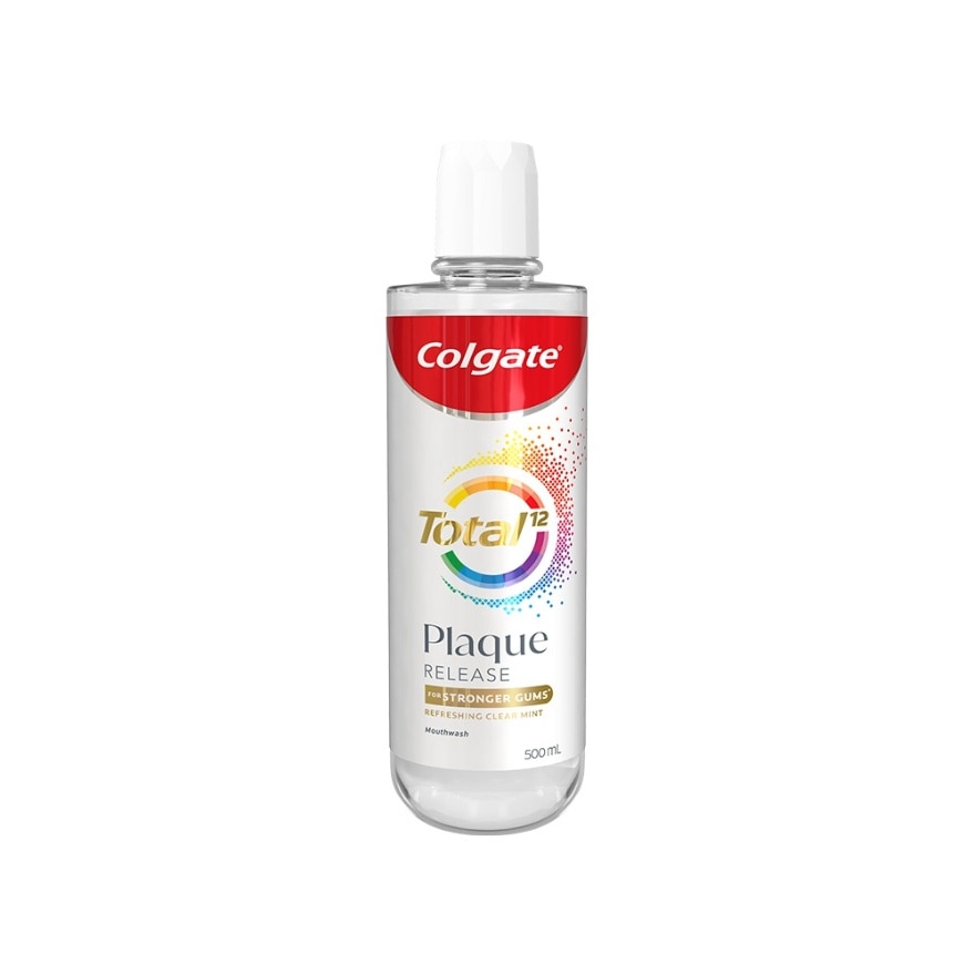 Colgate Total Plaque Release Antibacterial Mouthwash Refreshing Clear Mint 500ml