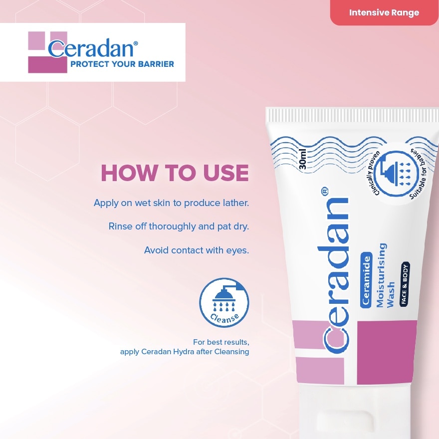 Moisturising Wash For Face & Body 30ml