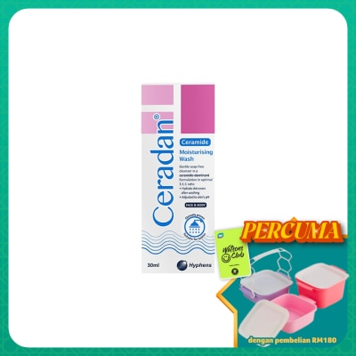 CERADAN - Moisturising Wash For Face & Body 30ml