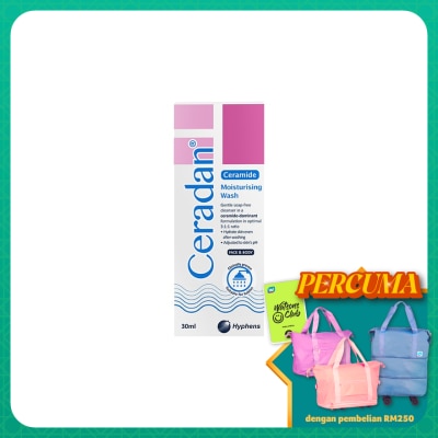 CERADAN Moisturising Wash For Face & Body 30ml