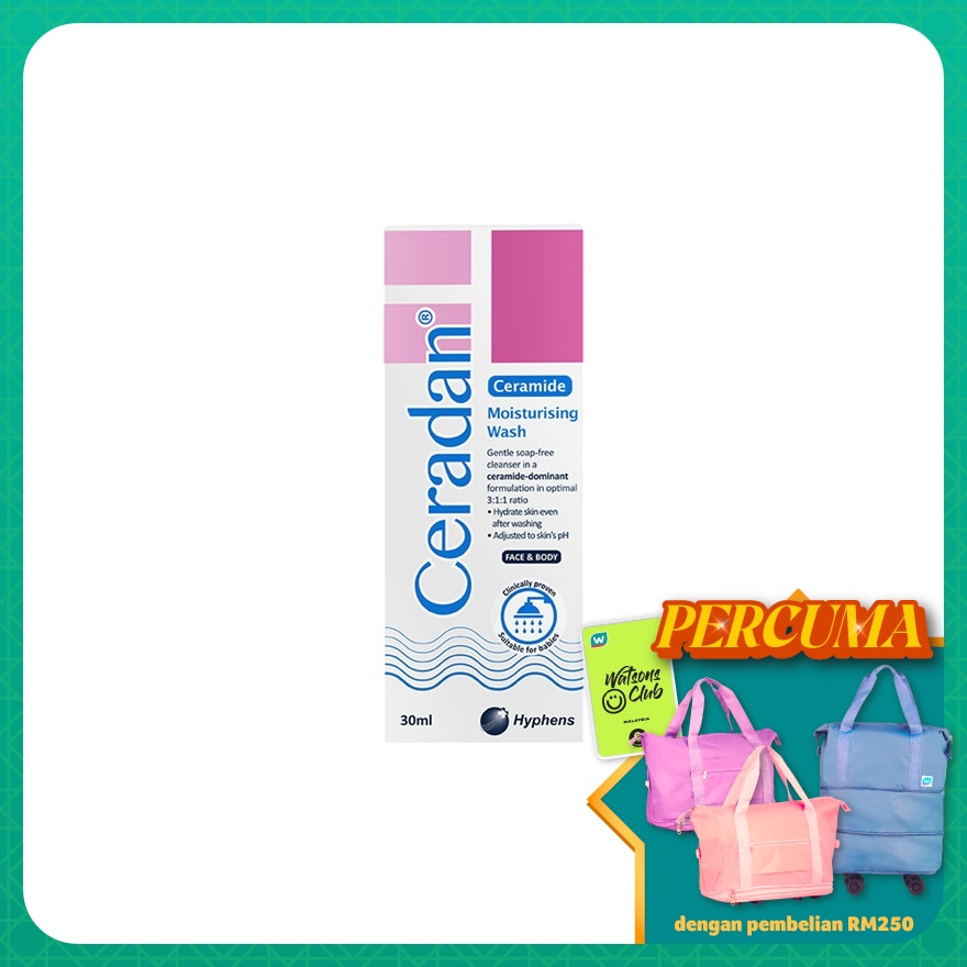 Moisturising Wash For Face & Body 30ml