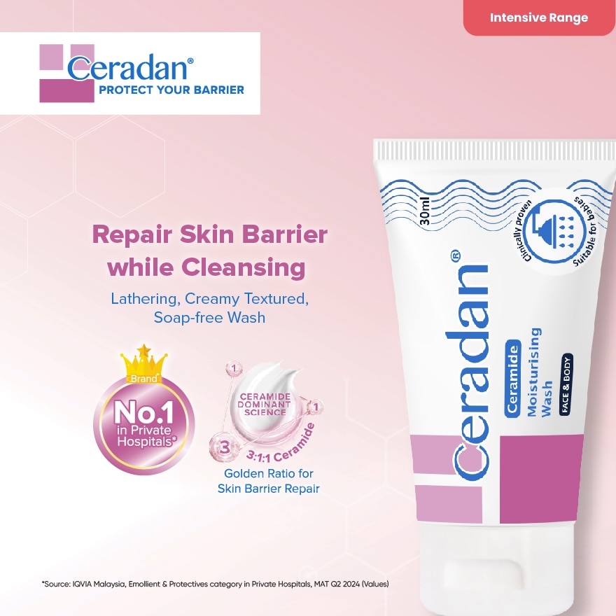 Moisturising Wash For Face & Body 30ml