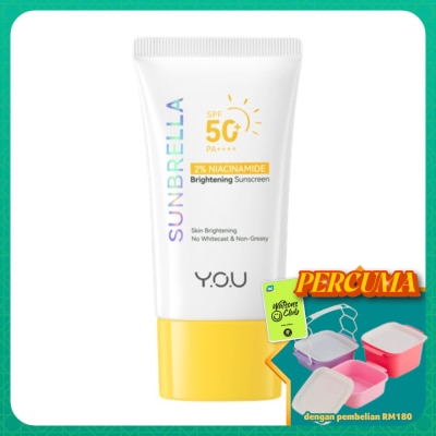 Y.O.U - Sunbrella 2% Niacinamide Brightening Sunscreen SPF50 30ml