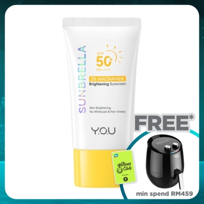Y.O.U Sunbrella 2% Niacinamide Brightening Sunscreen SPF50 30ml