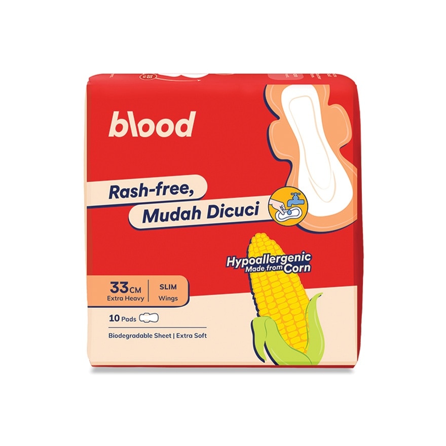 Mudah Dicuci Slim Corn Pad Heavy Wings 33cm 10s