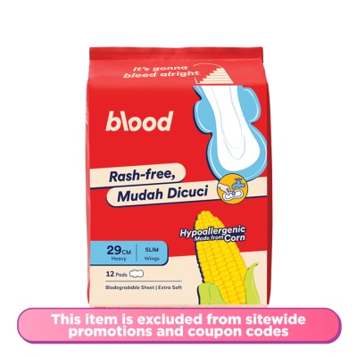 BLOOD Mudah Dicuci Slim Corn Pad Heavy Wings 29cm 12s