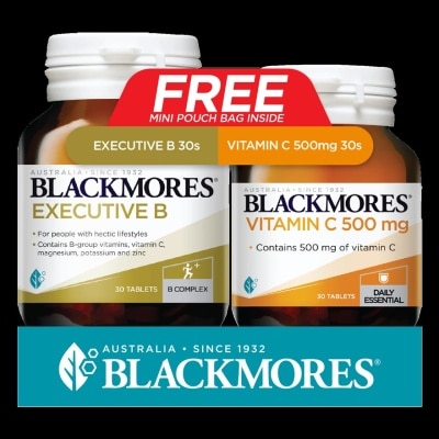 BLACKMORES Vitamin C 30s & Executive B 30s with Pouch