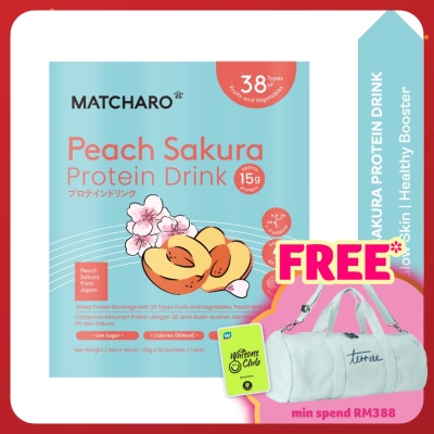 MATCHARO Peach Sakura Protein Drink 20gX10s