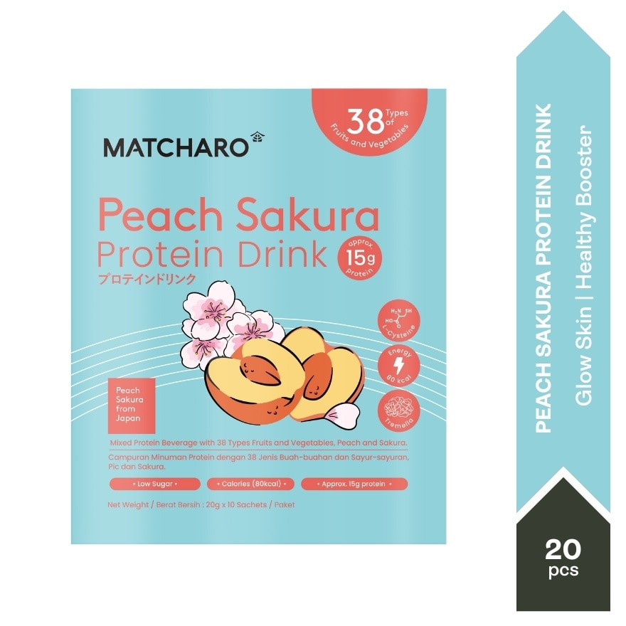 Peach Sakura Protein Drink 20gX10s