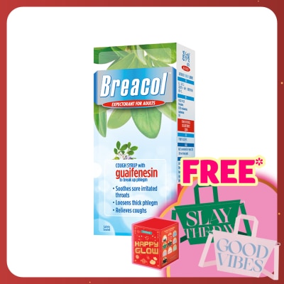 BREACOL Adult Syrup (Guaifenesin extract) 100mg 120ml