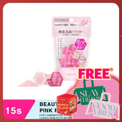 SUISAI Beauty Clear Pink Powder Wash 15s