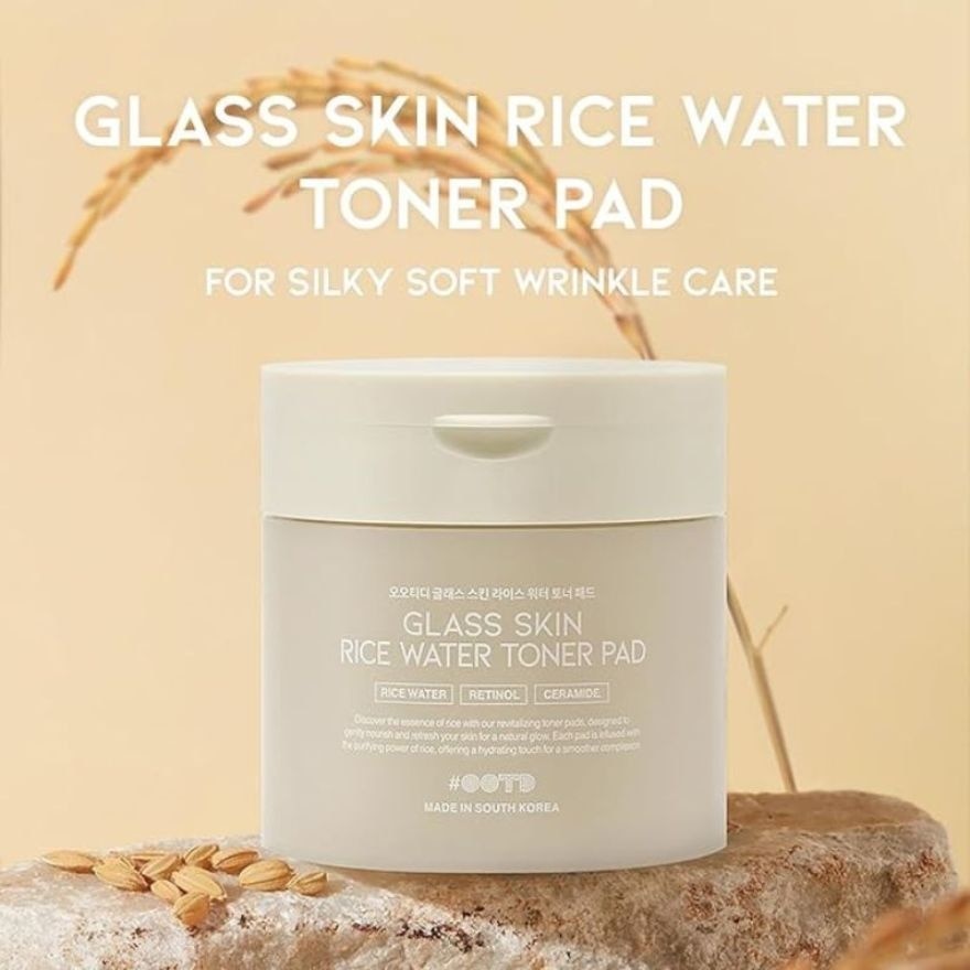 Glass Skin Rice Water Toner Pad 70s