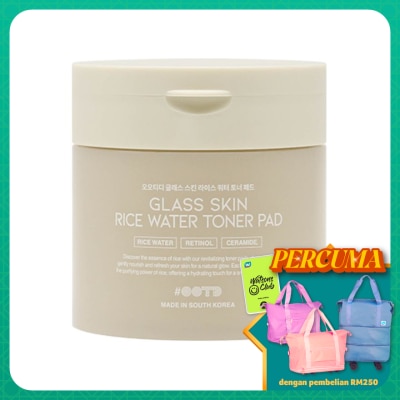 OOTD Glass Skin Rice Water Toner Pad 70s
