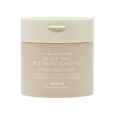 OOTD Glass Skin Rice Water Toner Pad 70s