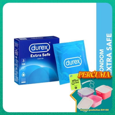 DUREX - Condom Extra Safe Easy-On 3s