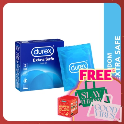 DUREX Condom Extra Safe Easy-On 3s