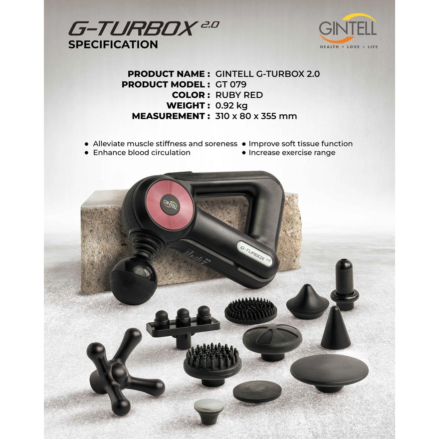 G Turbox 2.0 Massage Gun GT079