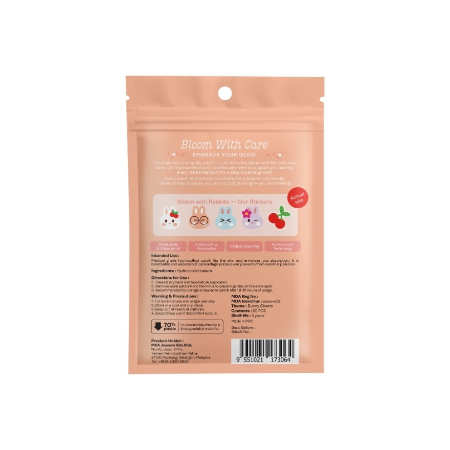 Acne Healing Patch 20's - Bunny Charm