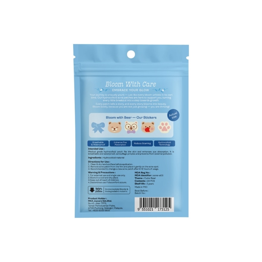 Acne Healing Patch 20's - Cutie Bear