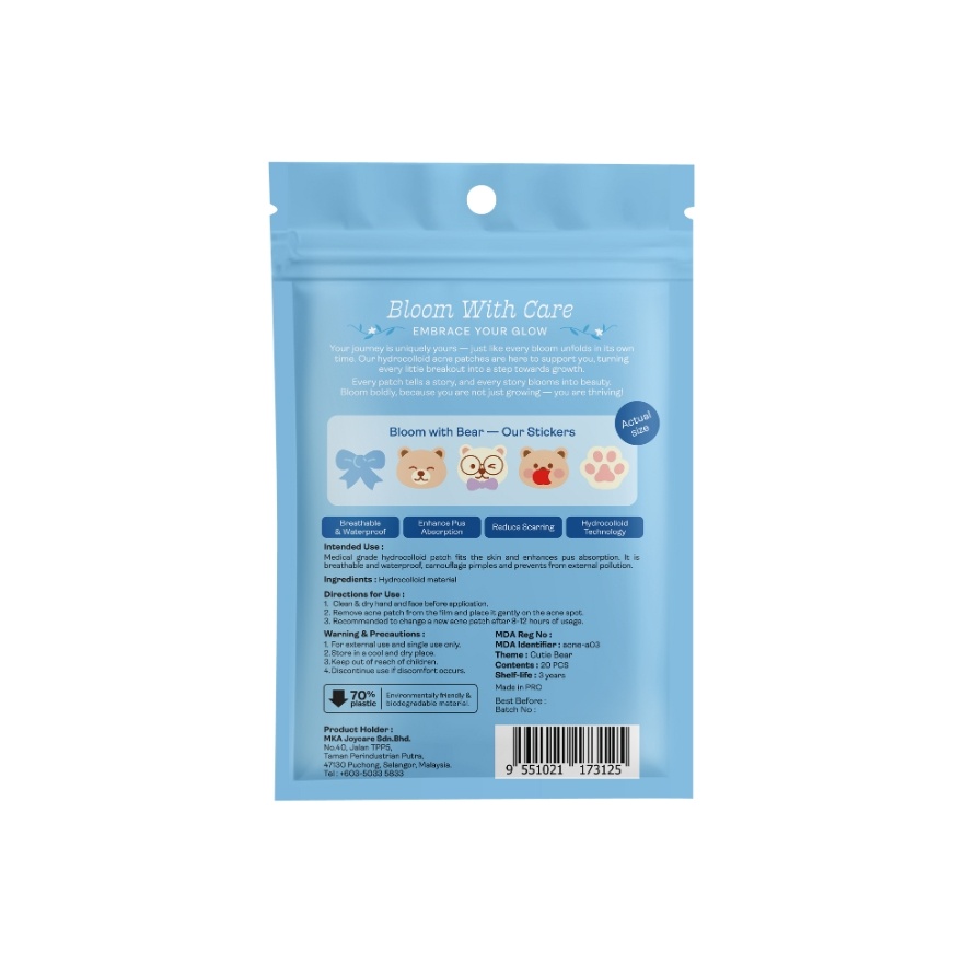 Acne Patch 20's - Cutie Bear