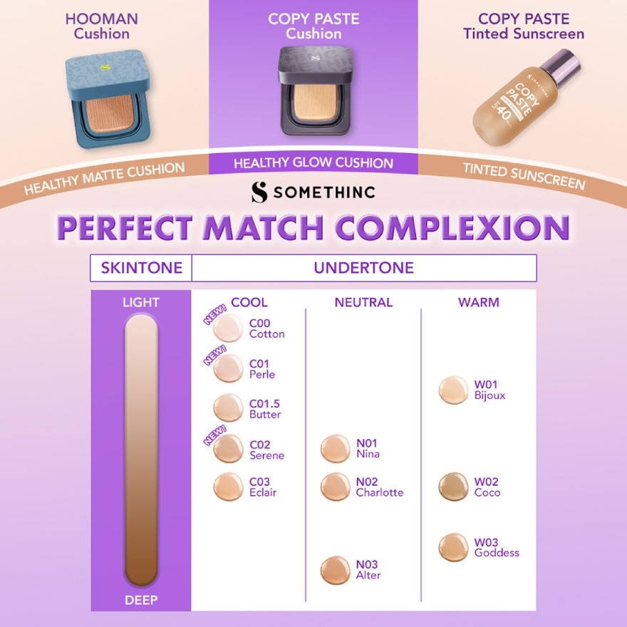 Copy Paste Tinted Sunscreen SPF 40 PA++++ Breakthrough innovation of SKIN TINT - Charlotte