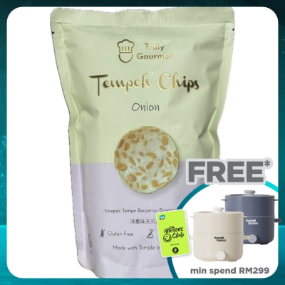 TRULY GOURMET Tempeh Chips Onion 80G