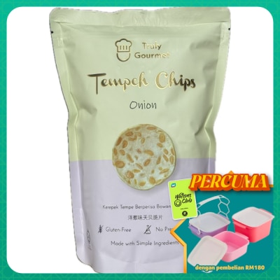 TRULY GOURMET - Tempeh Chips Onion 80G