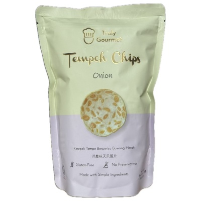 TRULY GOURMET - Tempeh Chips Onion flavoured 80g