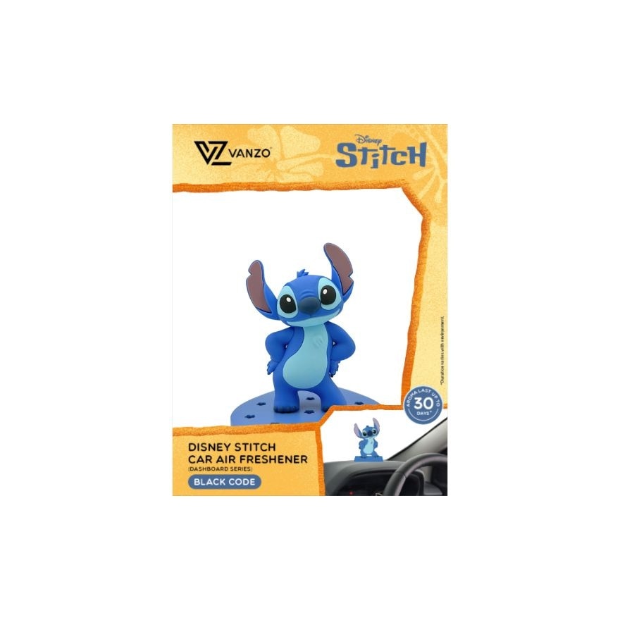 Disney stitch car air freshener black code 18g x 2