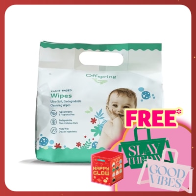 OFFSPRING Plant Based Wipes 20S X 6 Packs Bundle