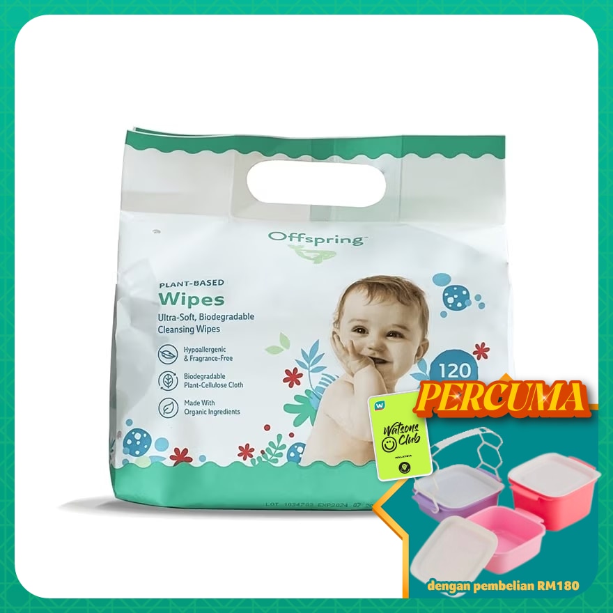 Plant Based Wipes 20S X 6 Packs Bundle