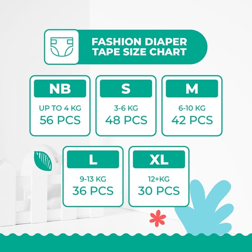 Fashion Tape Diapers Nb56