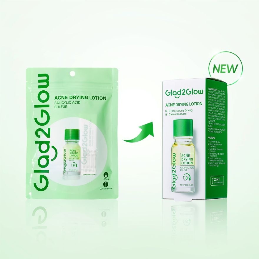 Acne Drying Lotion 10ml + Cotton Swab 20pcs