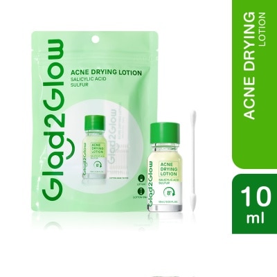 GLAD2GLOW Acne Drying Lotion 10ml + Cotton Swab 20pcs