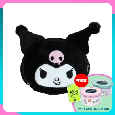 SANRIO COSMETICS Kuromi Cuddly Plush Makeup Pouch