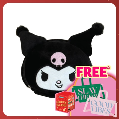 SANRIO COSMETICS Kuromi Cuddly Plush Makeup Pouch