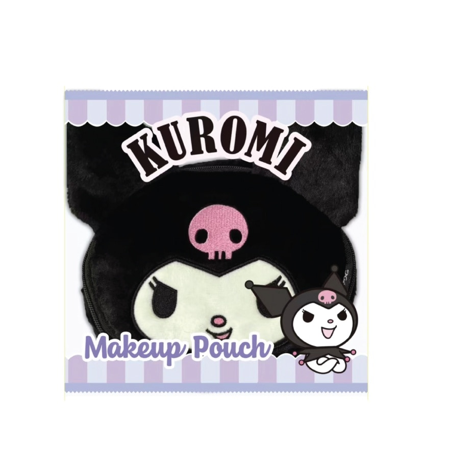 Kuromi Cuddly Plush Makeup Pouch