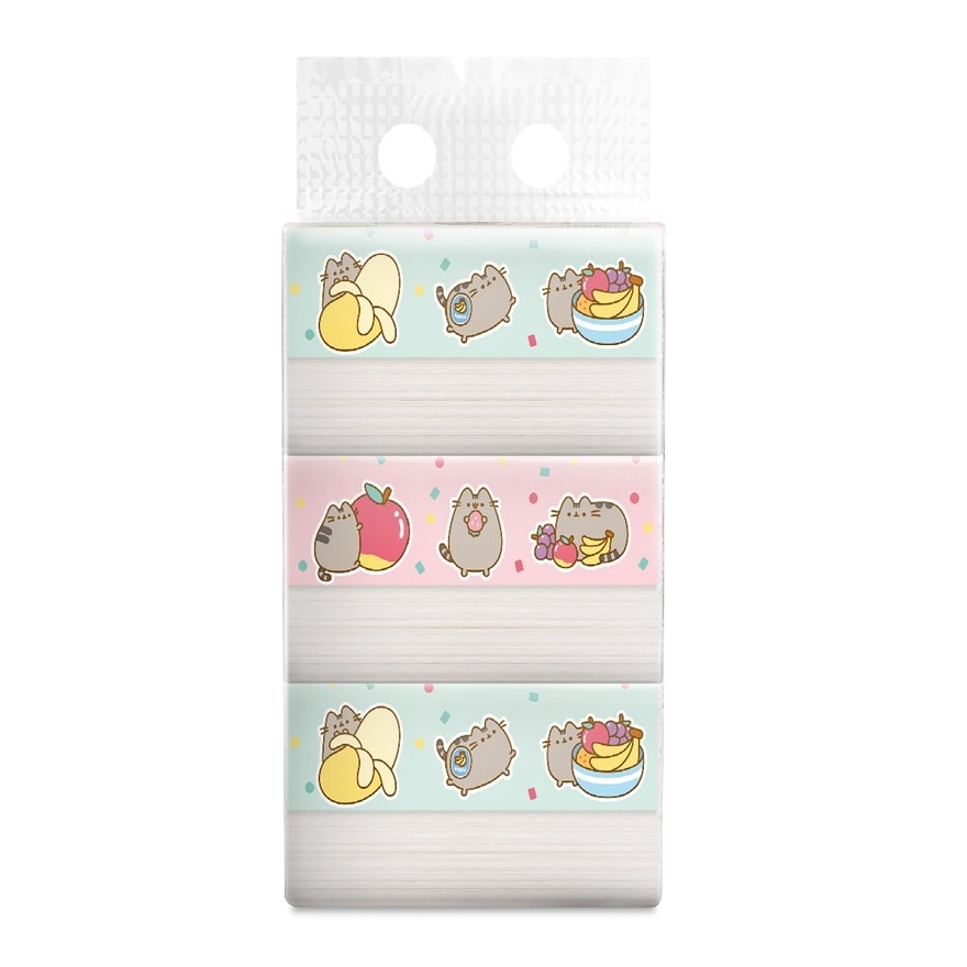 Pusheen Velvet Travel Facial Tissue XS Size 3ply x 100sheets x 3s